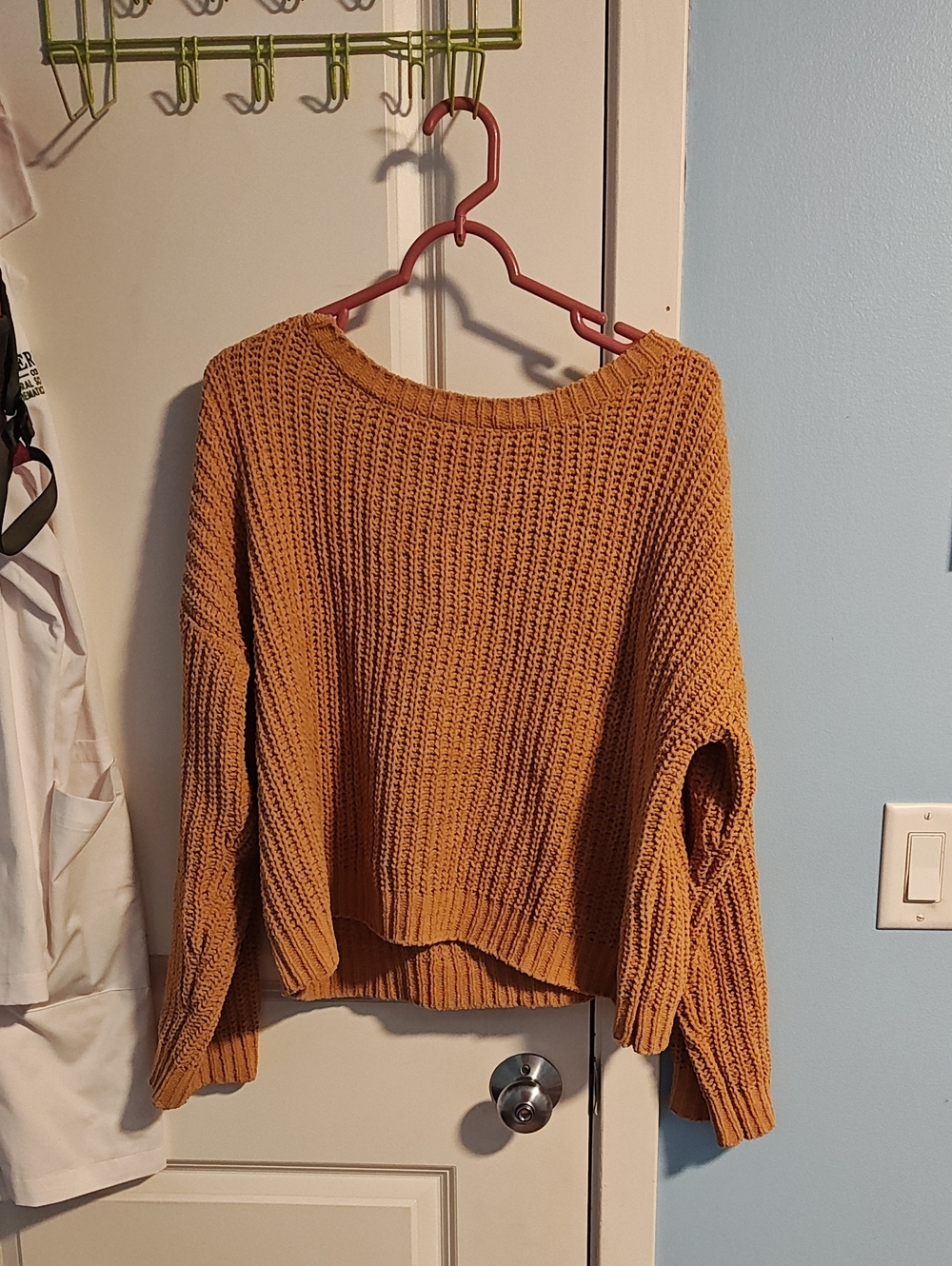 Double Zero Mustard Knit Scoop Neck Sweater